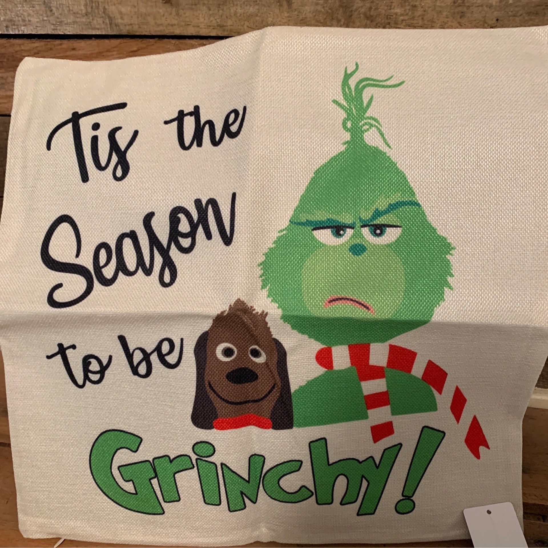 Grinch discount pillow cover